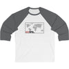 GOspel World Map Baseball T-Shirt