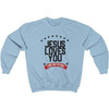 Honest Youth Pastor Jesus Loves You Crewneck Sweatshirt