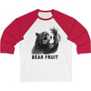 Bear Fruit Baseball Tee Red/White S