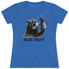 Bear Fruit Women's T-Shirt Blue Triblend XL