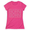Born 2x Women's T-Shirt Berry Triblend M
