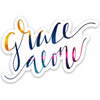 Grace Alone Sticker