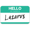 Hello, My Name is Lazarus Sticker