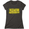 Yellow Paint Women's T-Shirt Solid Black Triblend XL