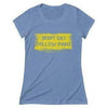 Yellow Paint Women's T-Shirt Blue Triblend M
